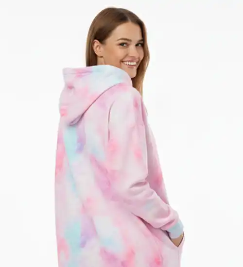 Desenli Kapüşonlu Sweatshirt