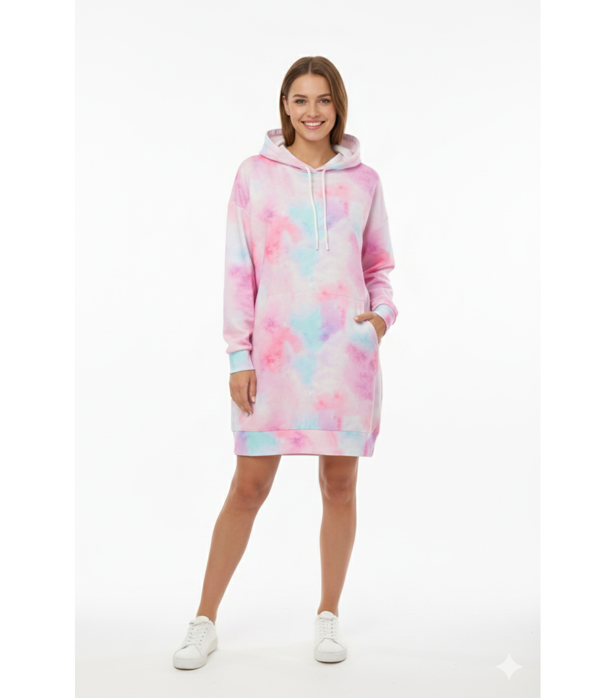 Desenli Kapüşonlu Sweatshirt