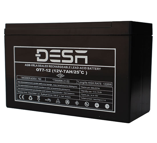 12V 7AH KURU AKÜ