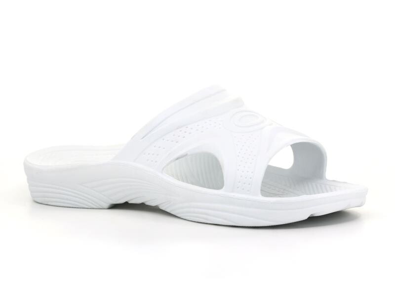 Gezer Merdane | Islak Zemin Açık Eva Terlik Beyaz