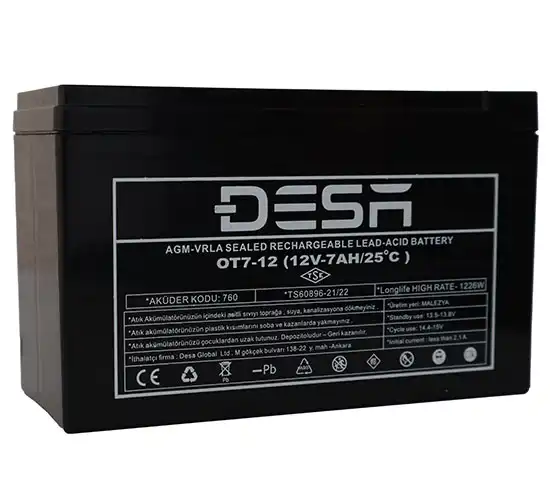 12V 7AH KURU AKÜ