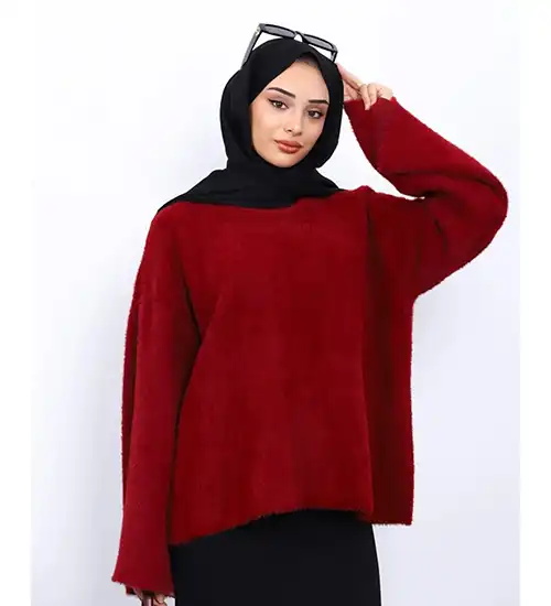 Oversize Yumoş Triko Kazak