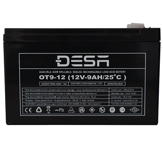 12V 9AH kuru akü