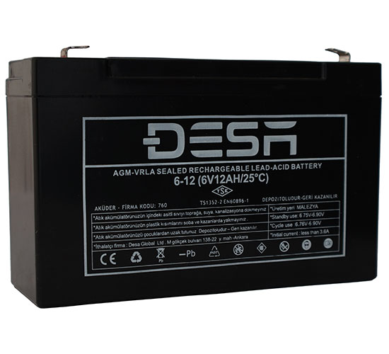 6V 12AH KURU AKÜ 