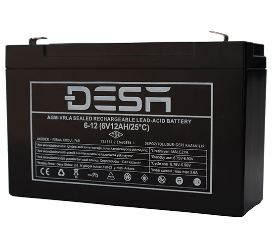 6V 12AH KURU AKÜ 