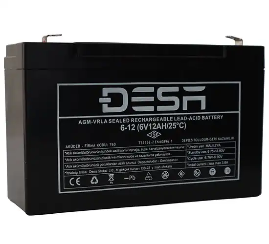 6V 12AH KURU AKÜ 