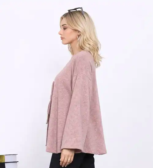 Gül Kurusu Ön Bağlamalı Yumoş Kimono