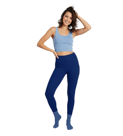 Lacivert Fitilli Tayt