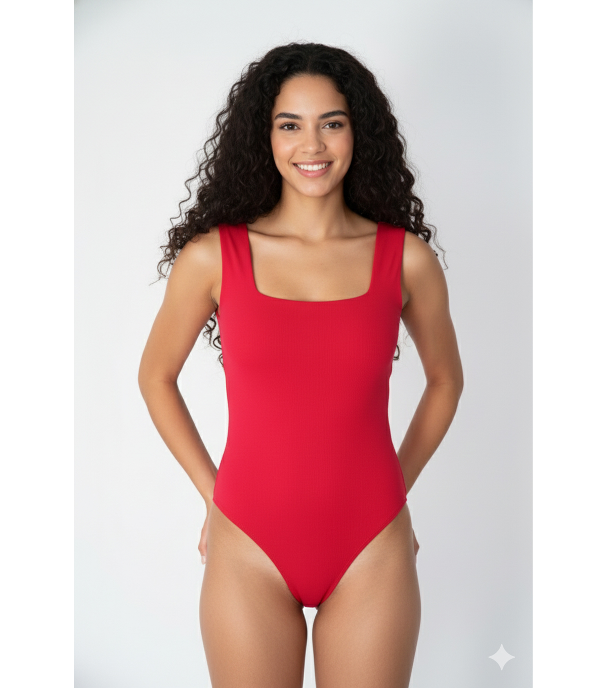 Kare yaka çıtçıtlı body